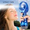 Tragbarer Handheld Akku-Ventilator mit Wassersprühflasche Kühlender Sprühnebel für Büro