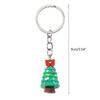 10Pcs Christmas Keychains Cartoon Keyrings Ornaments Decoration Party Favors