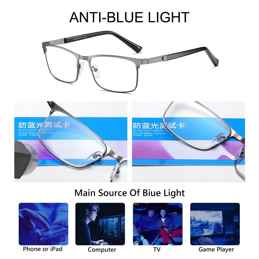 Fashion Business Reading Glasses for Men Women Classic Metal Frame Readers Glasses Mens Presbyopic Optical Glasses +1.0~+4.0