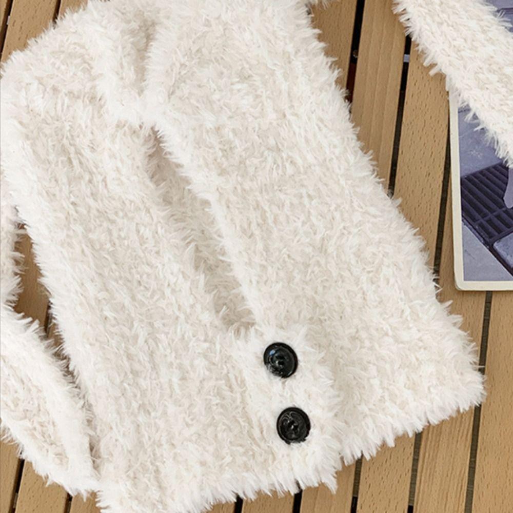 Fluffy Long Ears Beanie Ear Protection Hat Winter Plush Hat Leisure Bunny Ear Hat  Children