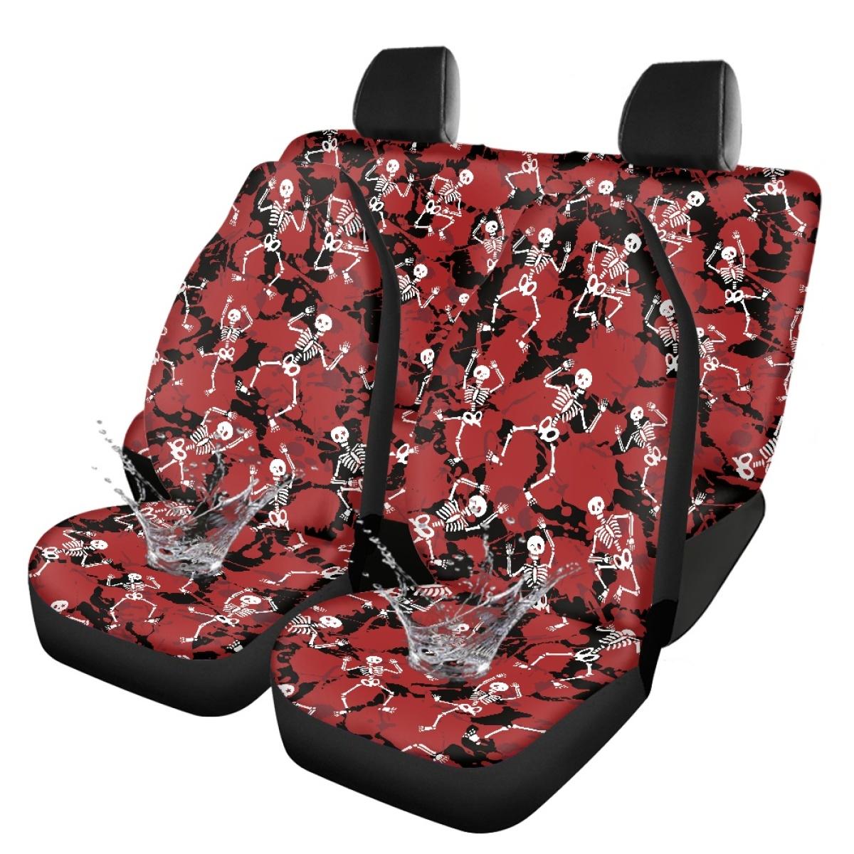 

Digital Print Abstract Pattern Car Seat Covers Full Set Waterproof Airbag Compatible Front Rear Seat Cushions Non-Slip Breathable onesize