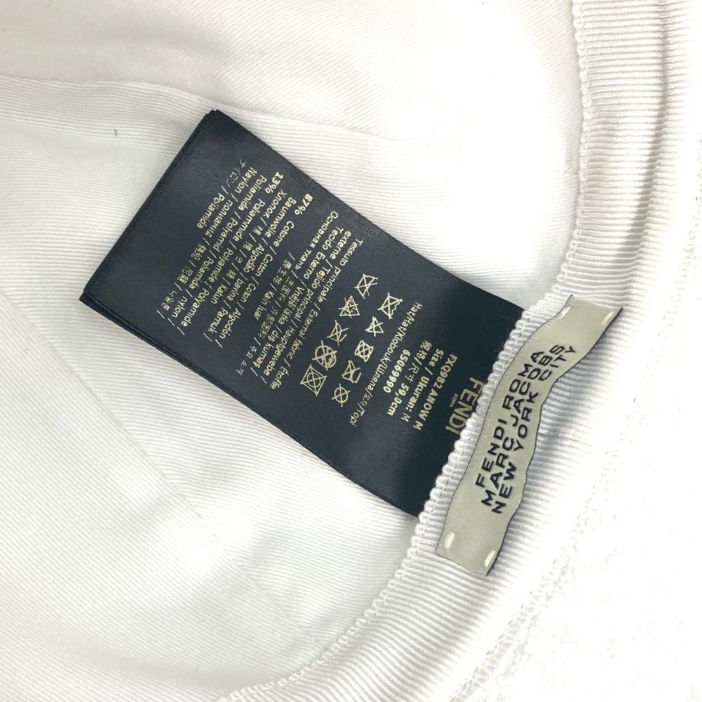 FENDI FXQ982 MARC JACOBS collab bucket hat bob hat cotton / Nylon White Unused
