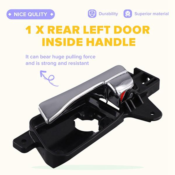 Rear Left Car Door Interior Handle, Plastic, Color: As Shown (Part No: 83610-2L010)