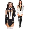 Sexy Lady Jeptiška Superior Kostým Karneval Halloween Kostel Náboženský klášter Cosplay Maškarní společenské šaty