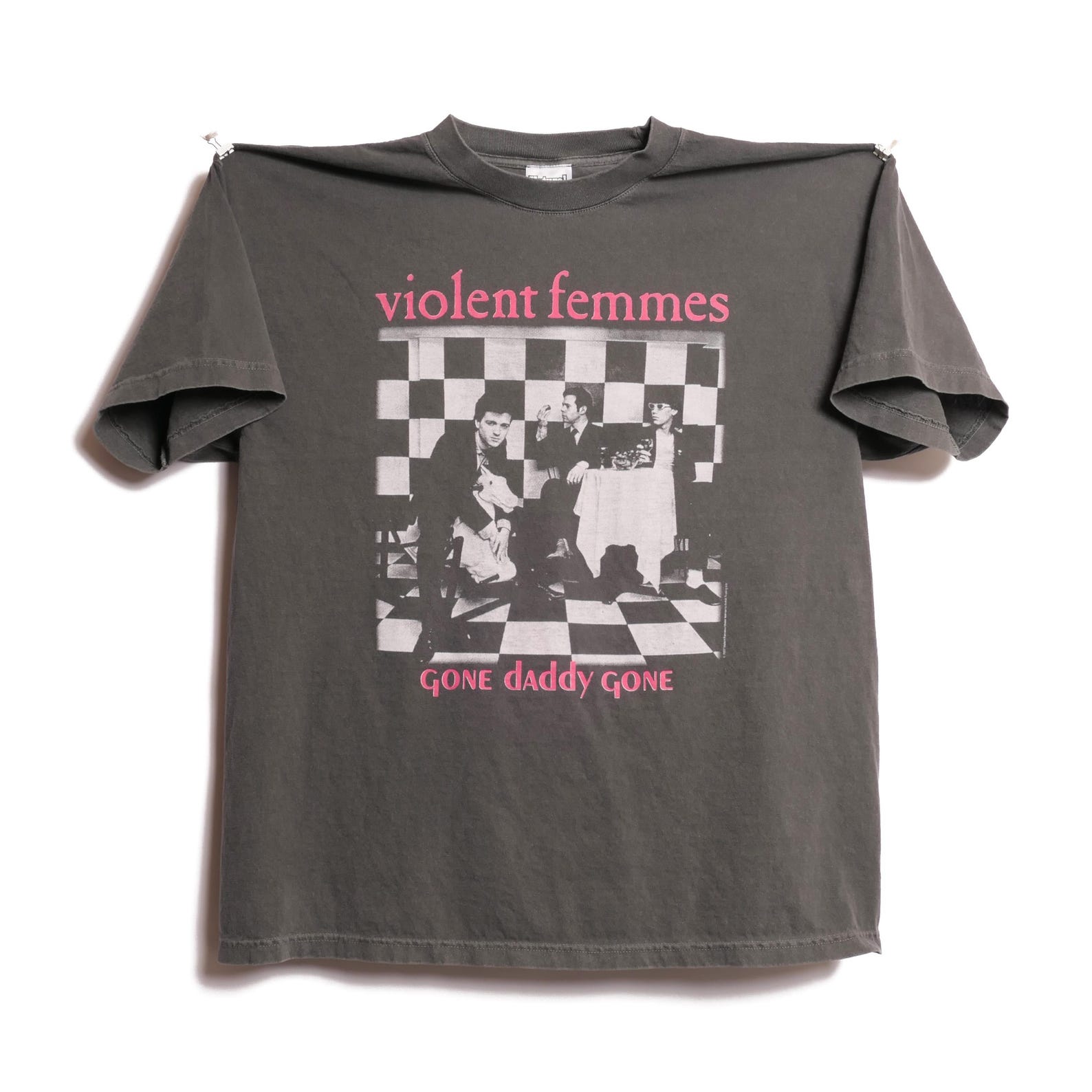Violent Femmes Gone Daddy Gone Tee 1980s Underground Punk Folk Band Heavyweight Ultra Faded Tour Tee Made in USA - XL S