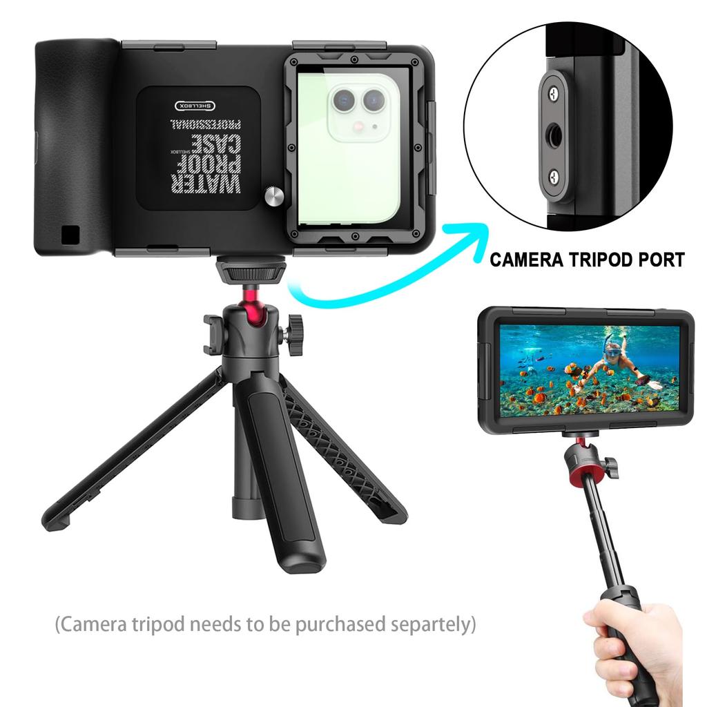 Diving Case for Waterproof Case for Underwater Photography and IPX8 Standard Waterproof To Depths of Suitable for Summer Hot and with Exhaust Function