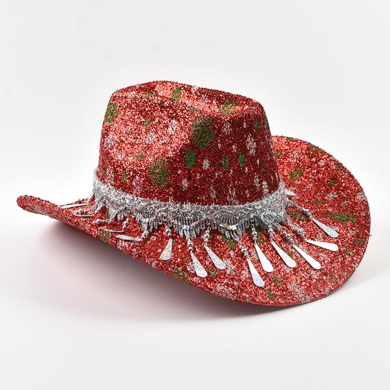 Roll Up Brim Western Style Cowboy Hat Fashion Party Dress Fedora Hat Festival Costume Party Play Cowgirl Hat