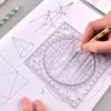 Drawing Template Springhall Angle Multifunctional Drawing Ruler Circle Maker Drawing Ruler