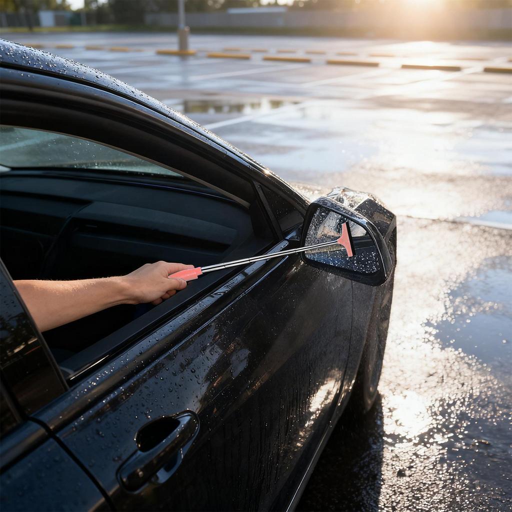 Windshield Squeegee Telescopic Windshield Cleaner Wiper Multifunctional Rearview Wipers For Truck Vehicle SUV Sedan Outdoor