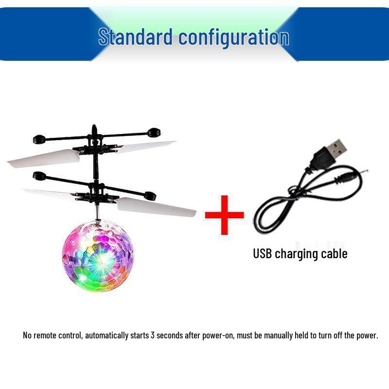 Luminous Gesture-Control Hover Ball: Rechargeable, Drop-Resistant, Seven-Color Light Toy for Kids