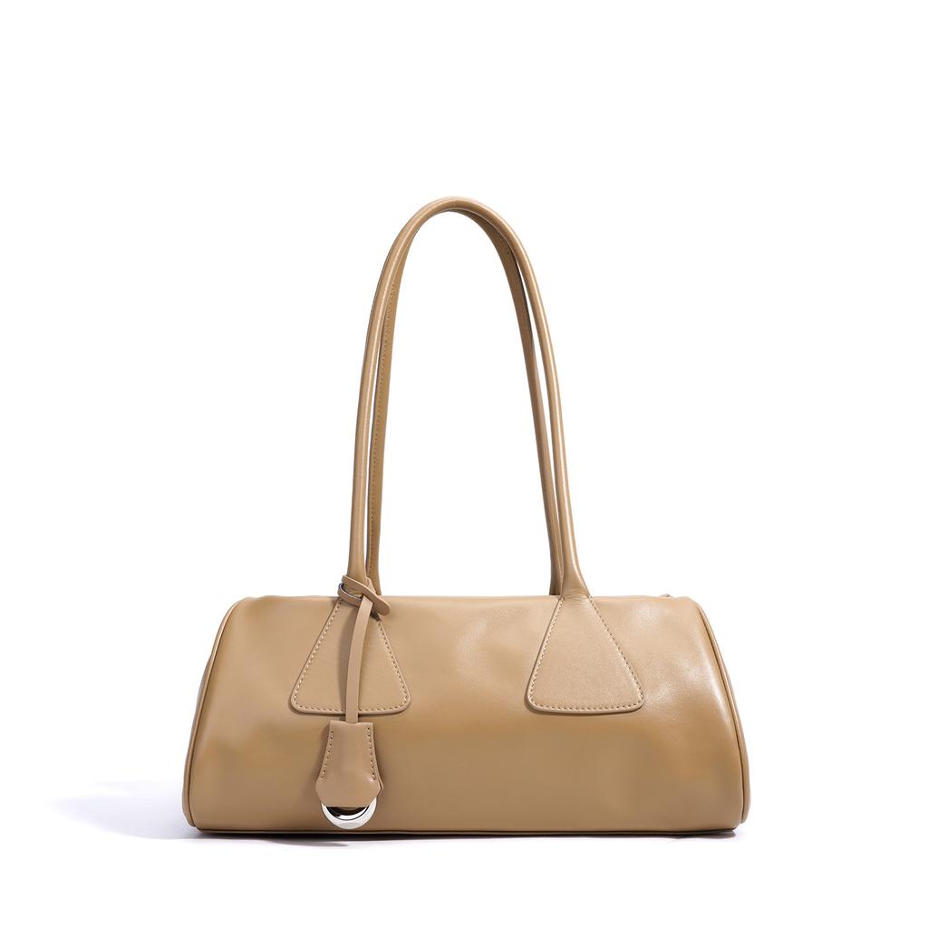 Niche Design Simple Triangle Bag New Leather Fashion Handbag Commuter Shoulder Bag Women