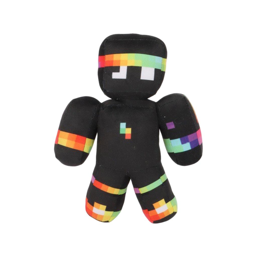 Plush Stuffed Toy Pixel Character Soft Fabric Doll Kids Collectible Figure for Playroom Display or Gift
