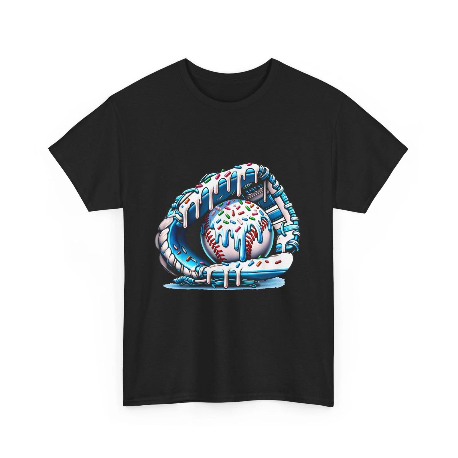Baseball Drip Ice Cream T shirt, Baseball Glove Sports Lovers T shirt 2XL