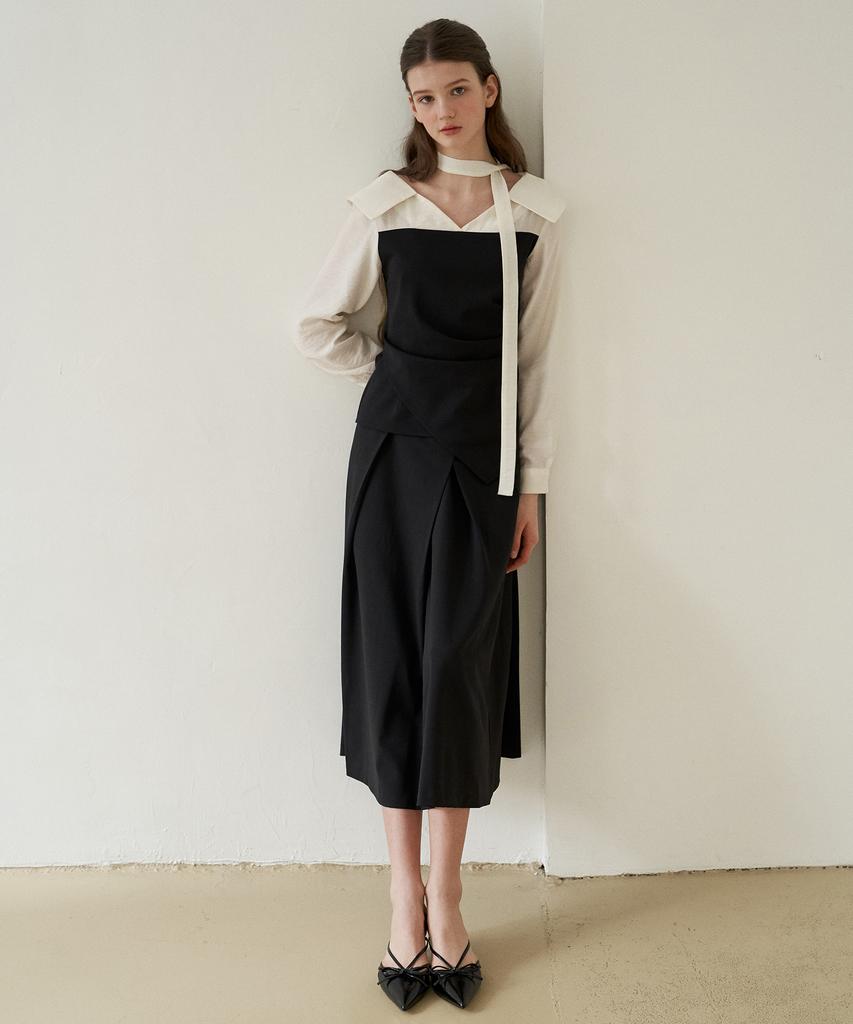 Peullobeu Classic Bloom Skirt(Bk)