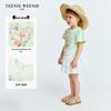 Teenie Weenie Kids Girls' Butterfly Floral Flutter Sleeve T-Shirt