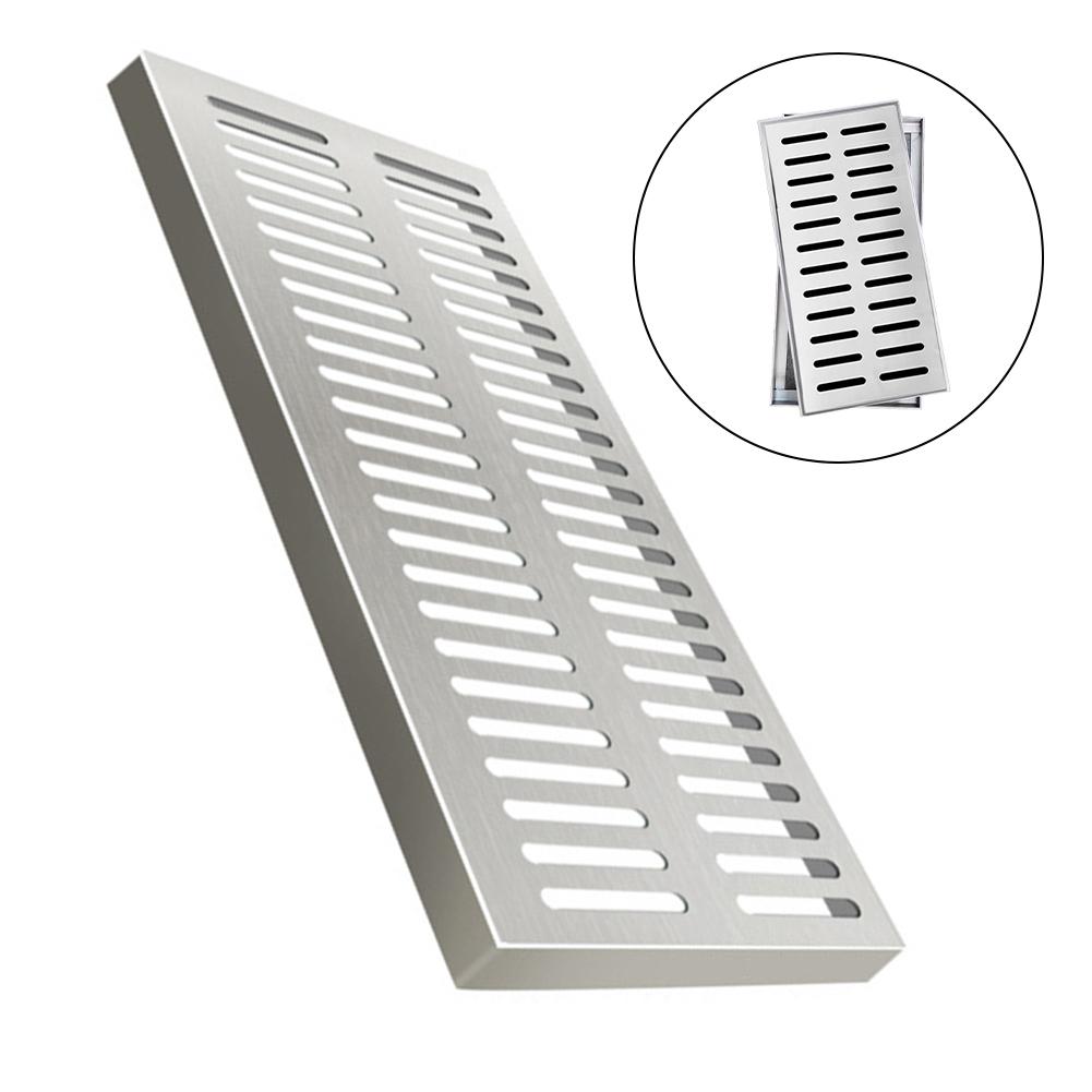 Robust Stainless Steel Drain Cover for Effective Drainage Anti Slip Design for Safe Use in Patios Gardens and Outdoor Areas