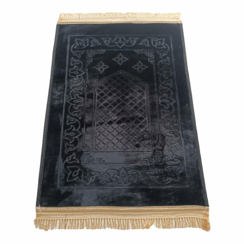 Muslim Hajj Qibla Mat 110*70cm Embossed Sofa Coffee Table Mat Thickened Non Slip Prayer Mat Rug Multifunctional Floor Mat