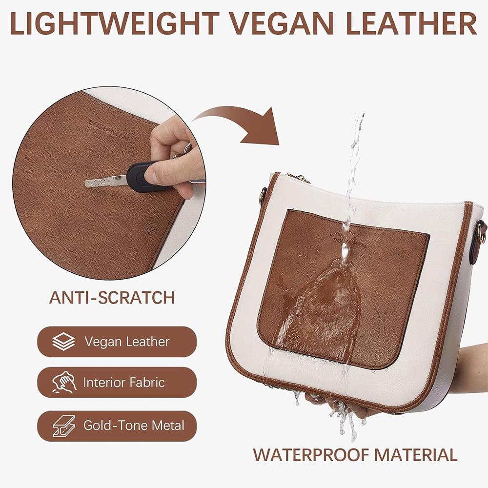 Crossbody Bags for Women Trendy Vegan Leather Hobo Handbags Fashion Shoulder Purse with Adjustable Guitar Strap