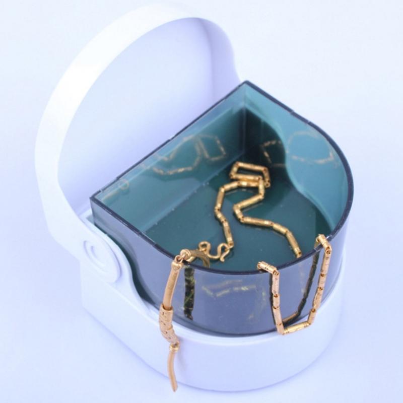 Portable Jewelry Cleaner Home Cleaning Machine Mini Cleaner Small Items Washing Machine Glasses Cleaning Device