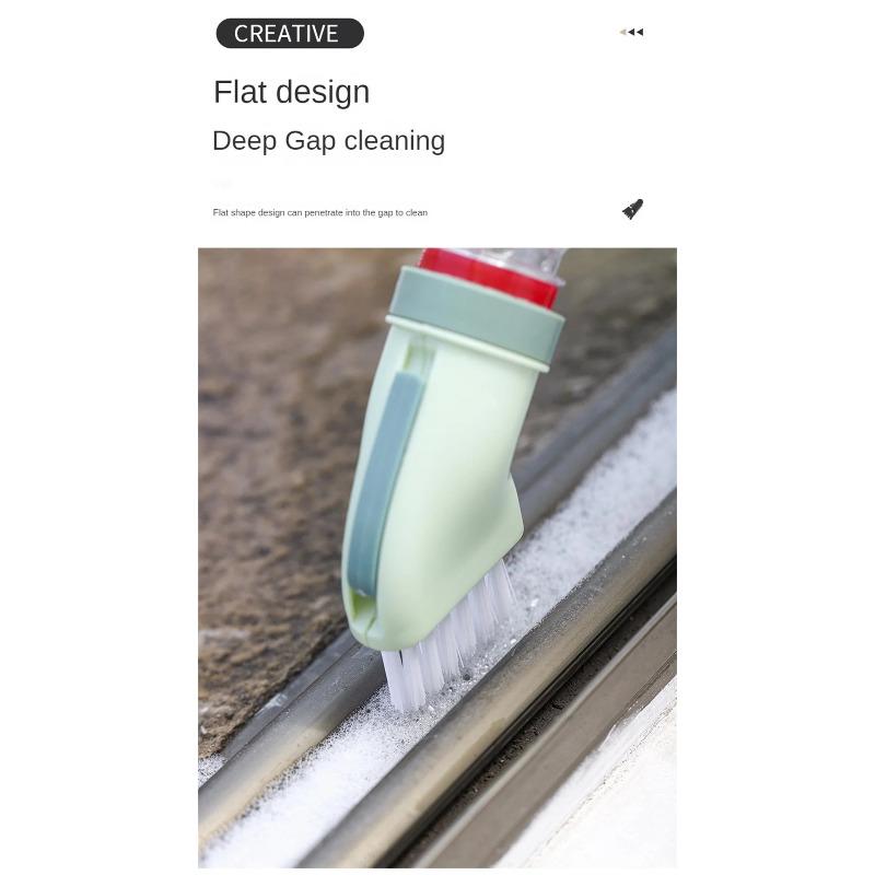Creative Multi-purpose Cleaning Brush Can Be Connected Mineral Water Bottle Wet Dual-use Cleaning Brush Household Gap Brush