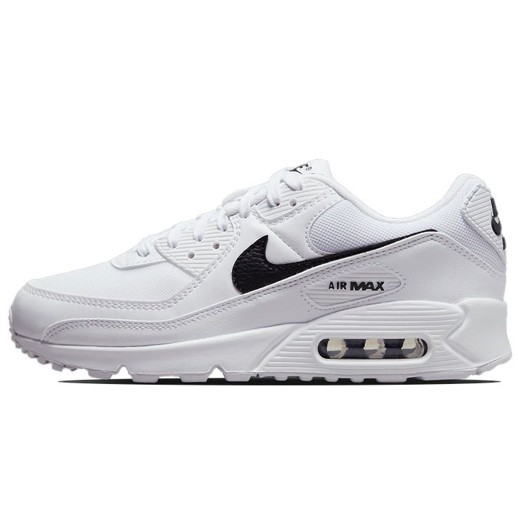 Nike Air Max 90 Белые Черные Женские Кроссовки DH8010-101 38
