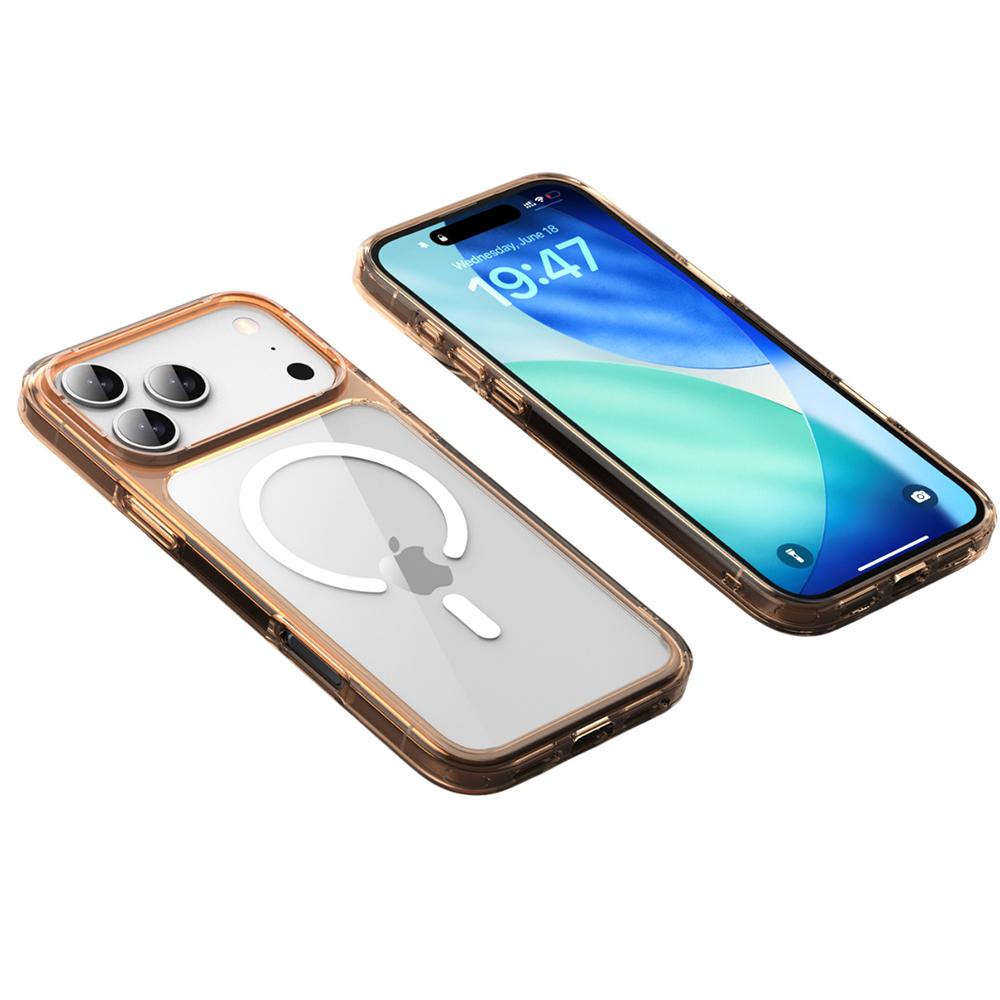 For iPhone 17 Pro Max Case Compatible with MagSafe TPU+PC Clear Phone Back Cover