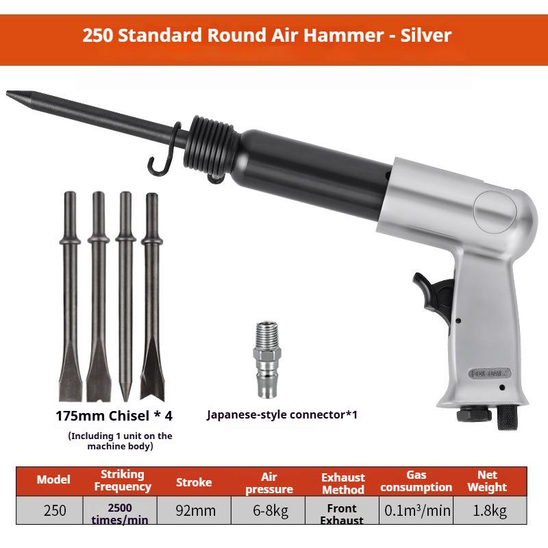 Pneumatic Air Shovel Industrial Grade Handle Air Chisel Impact Hammer Drill Rust Removal Tool Multi-functional Powerful Tools