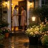 Solar Light Planter Box Waterproof Soft Warm Glow Decorative Outdoor Solar Lamp Post Lights For Patio Park Lawn Balcony