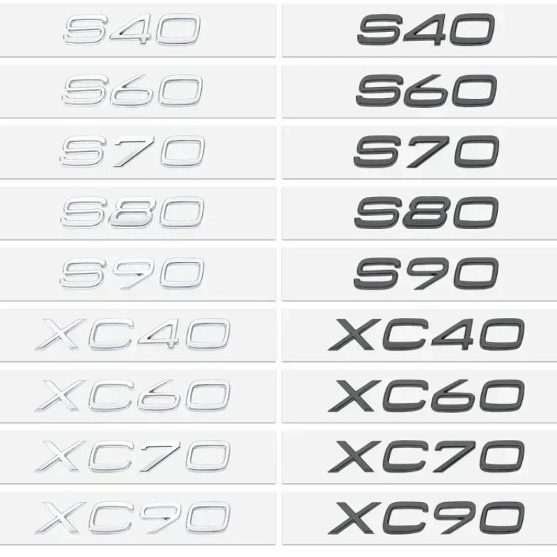 1pcs 3D ABS Rear Trunk Letters Logo Emblem Badge Stickers Accessories S70