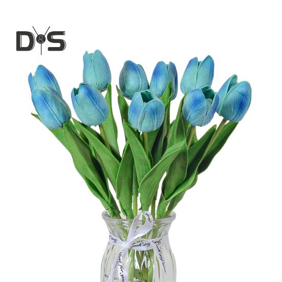 10 Stück künstliche Tulpen mit Stiel, realistisch, für Zuhause, Büro, Tischdekoration, Hochzeit, Kunstblumenzweig, künstliche Blumenarrangement, Dekoration, Foto