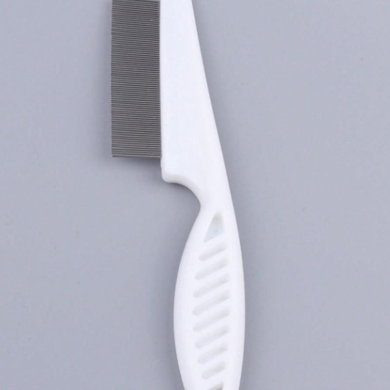 1pc 2-In-1 Pet Hair & Tear Stain Remover Brush - Stainless Steel Dog & Cat Flea Comb, Effectively Trims & Gently Removes Matted Fur and Fleas