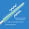 200Pcs/box Interdental Brush Soft Rubber Teeth Cleaning Tools Dental Cleaning Between Teeth Toothbrush Oral Hygiene Care Tools
