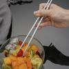 Stainless Steel Chopsticks Set Household Non-slip and Mildew-proof Metal Chopsticks Suction Card Supermarket Gift Chopsticks Family 5 Pairs