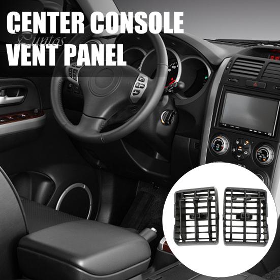 Replacement Parts for Corolla 2Pcs AC Vent Panel Toyota 2003-2012, Dashboard Center Automatic Air Flow Direction Adjustment Console Outlet Grille
