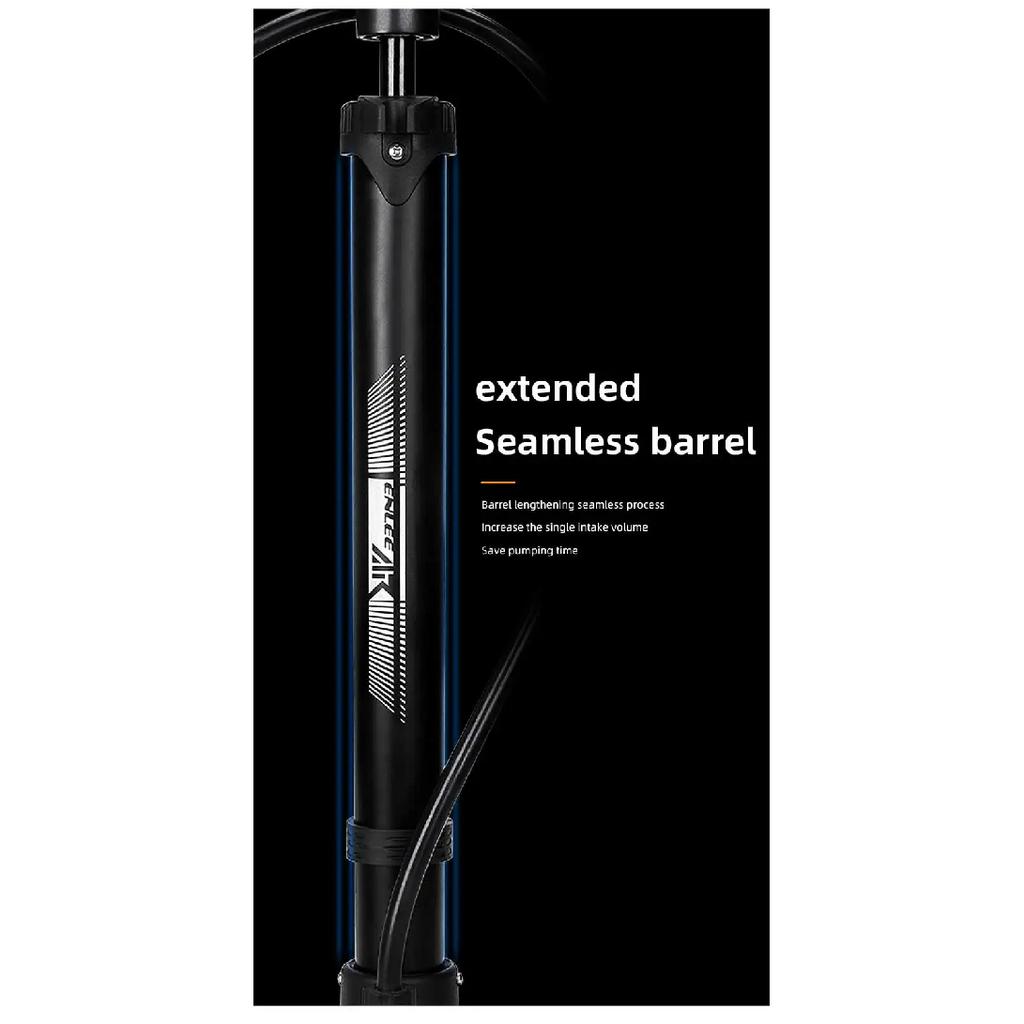 Bicycle Pedal Pump Foldable Base High Pressure Labor-Saving Fast Inflating Beautiful mouth/Law Mouth Universal Cycling Equipment