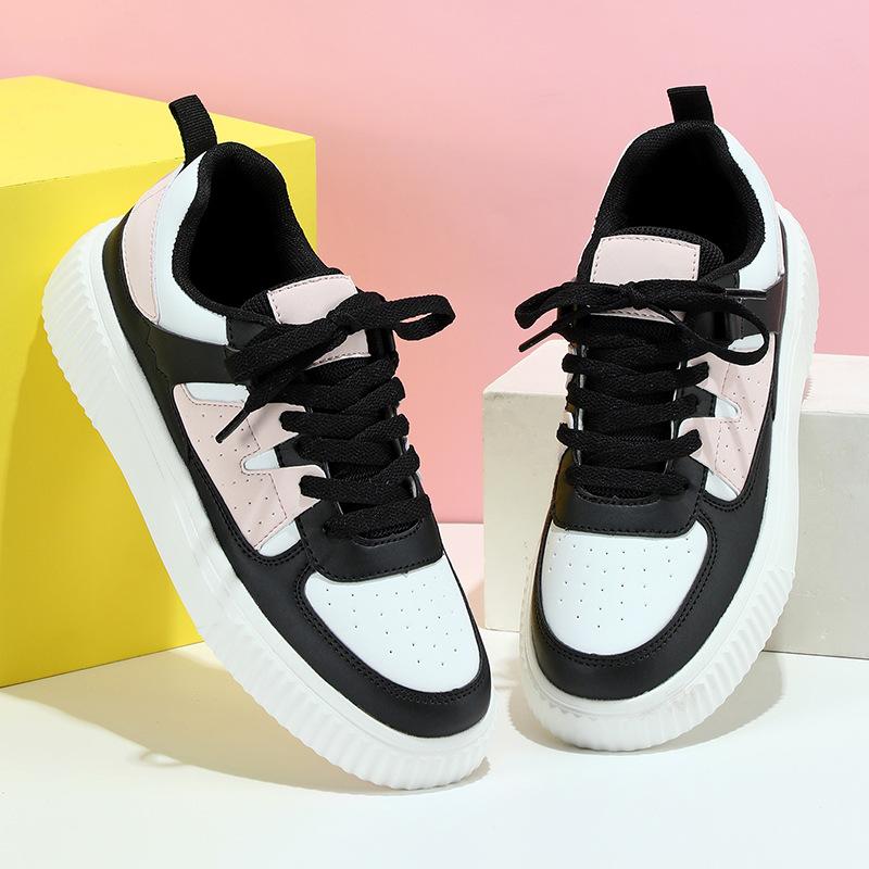 Women's Board Shoes Low-top Casual Sneakers Men PU Leather Running Walking Sports Shoes Classic Fitness Platform Shoes
