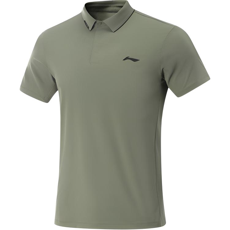 

Li-Ning Solid Color Pullover Comfortable Versatile Casual Sports Simple Short Sleeve Polo Shirt Men tops APLV041-4 L