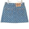 LOUIS VUITTON [Excellent Condition/Domestically Authorized] Monogram Denim Mini skirt 36 blueUsed