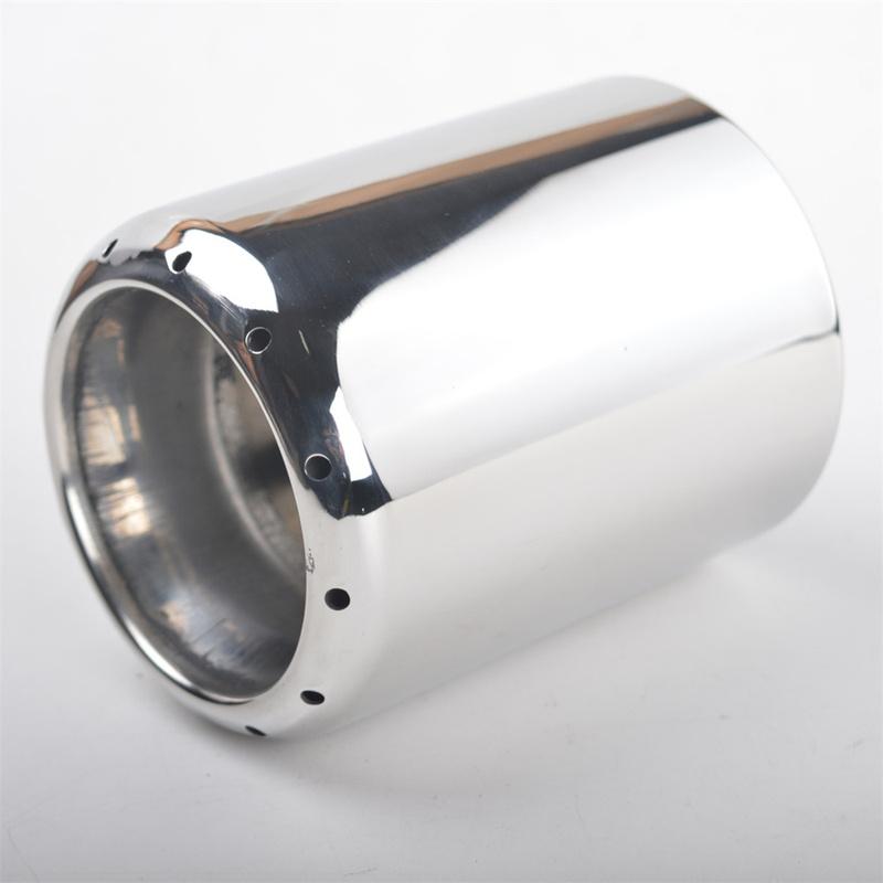 2xNEW STAINLESS STEEL EXHAUST TAIL REAR MUFFLER TIP PIPE COVER For Mazda 3 Axela Mazda 6 Atenza CX-5 CX5 CX-4 CX-30 CX-8 CX-9