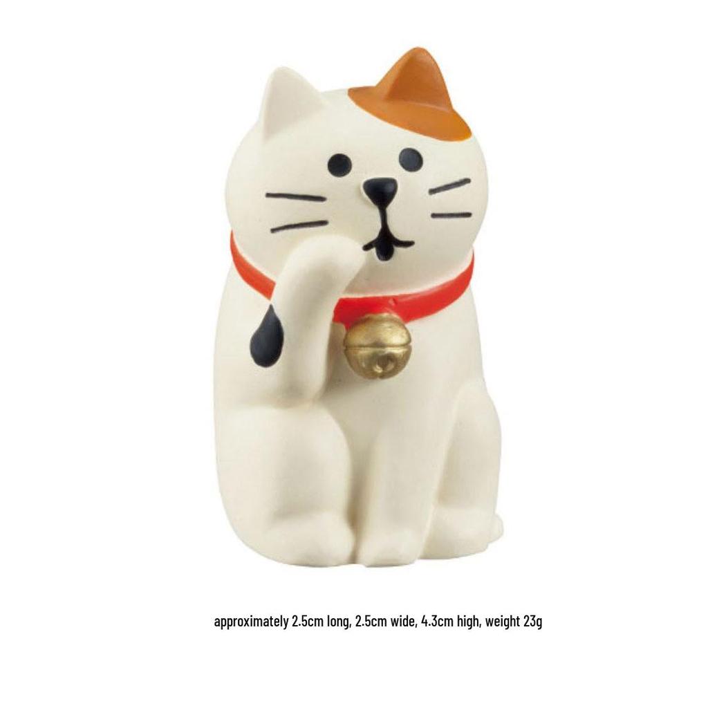 Japanese Cat Zakka Car Ornament - Cute Photo Decorative Mini Resin Craft