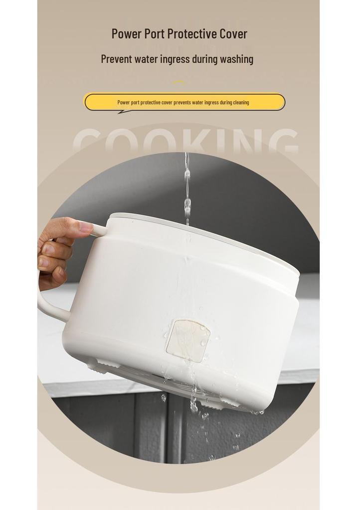 Smart Ceramic Glaze Rice Cooker: Multi-functional Large Capacity Steamer & Fryer with Double Layer Design.