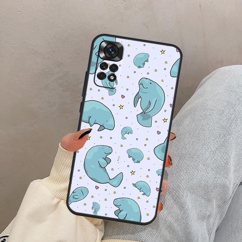 

Cute Baby Manatee For Xiaomi Redmi Note 14 9 10 11 12 13 15 Pro Plus Case Cover For Redmi 15C 14C 12C 10C 13C Redmi 15C 4G