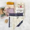 5Pcs Soft Breathable Cotton Baby Washcloths Newborns Bath Towel for Sensitive Skin Multi Use Burp Cloths 25x25cm