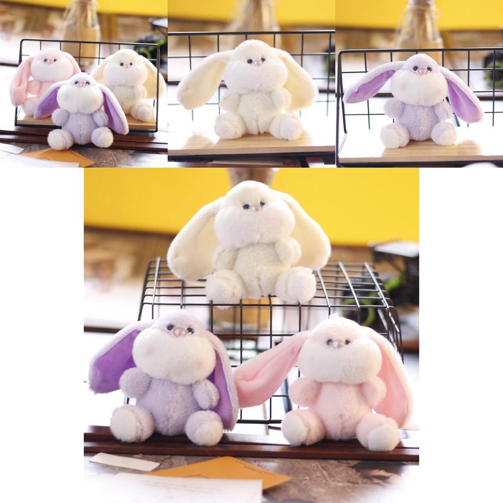 Adorable Cute Bunny Plush Keychain Soft Toy Charming Rabbit Bag Accessory
