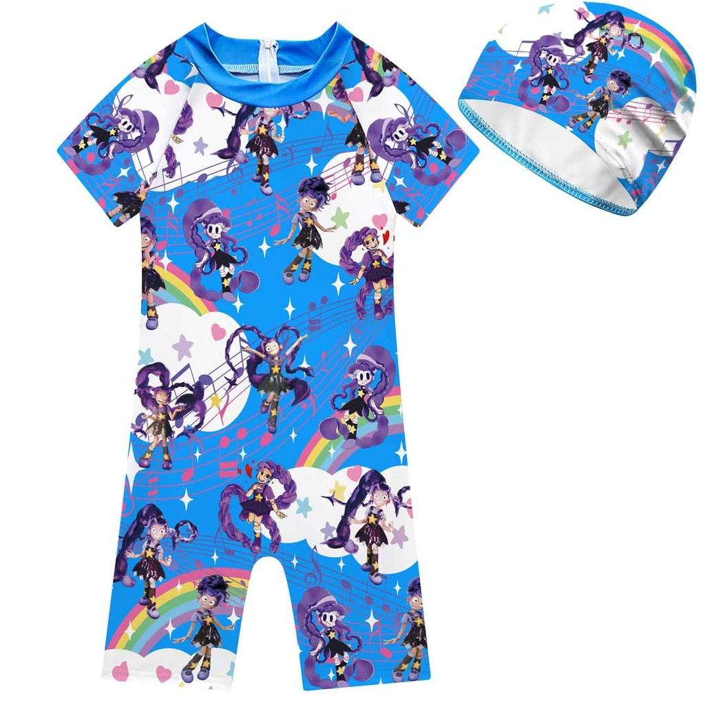 20908 Children Girls Lily Lovebraids Round Neck Swimming Suits 100cm