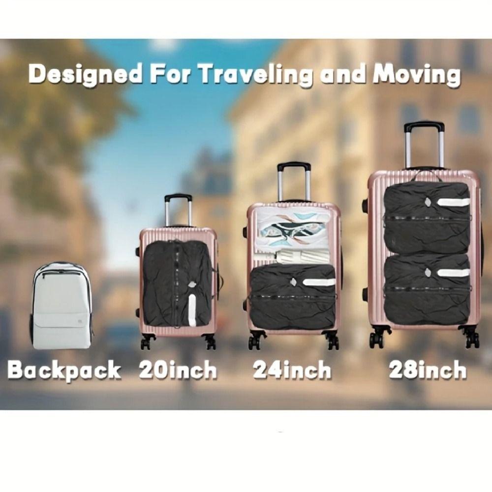 Reusable Vacuum Bags for Travel Waterproof Dustproof Vacuum Compression Bag Space Saver Folding Luggage Vacuum Storage Bag