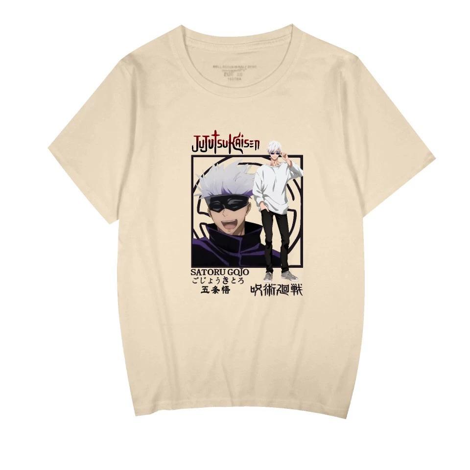 Jujutsu Kaisen Printed Men's T-shirt Unisex Casual Fashion Street Harajuku Style Short-sleeved Tops T-shirt