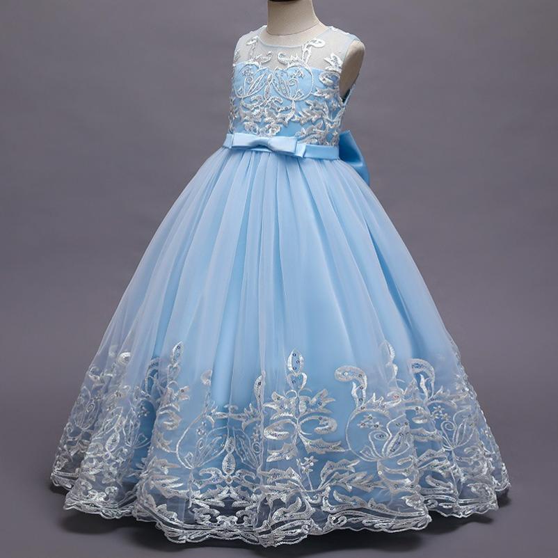 Girls Dress Dress Sleeveless Mesh Performance Host Princess Dress