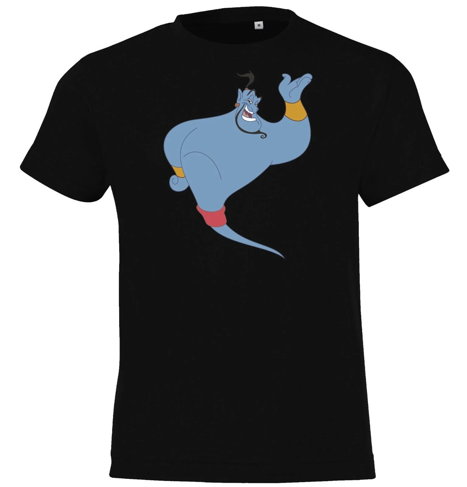 Youth Designz Kids kids boys T-Shirt Gini Logo Print Genie Bottle Aladdin Series Movie 120