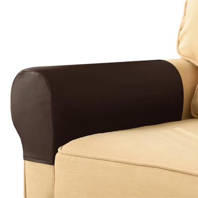 Universal Waterproof PU Leather Armrest Cover Set - Elastic, Full-Wrap Protection, Cross-Border Exclusive